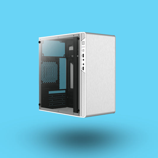 GABINETE  ACTECK PERFORMANCE II GI215W MICRO TORRE FUENTE DE 500W PANEL LATERAL DE ACRILICO BLANCO (AC-935852)