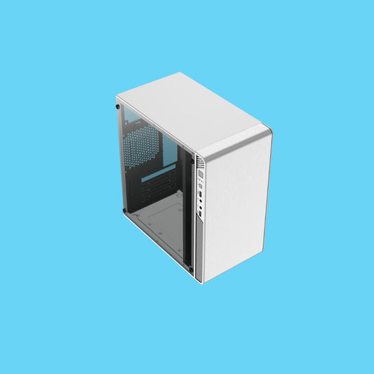GABINETE  ACTECK PERFORMANCE II GI215W MICRO TORRE FUENTE DE 500W PANEL LATERAL DE ACRILICO BLANCO (AC-935852)