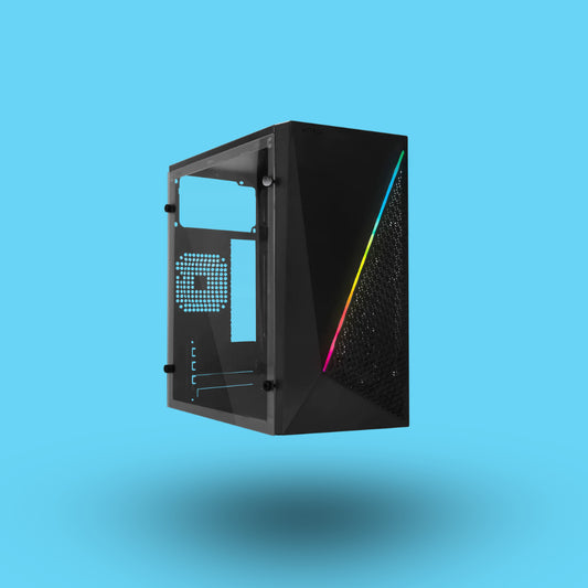 GABINETE KIOTO ACTECK RGB COMPACT MICRO TOWER MICRO ATX Y MINI ITX ACRILICO USB 3.0 FUENTE 500W (AC-933070)