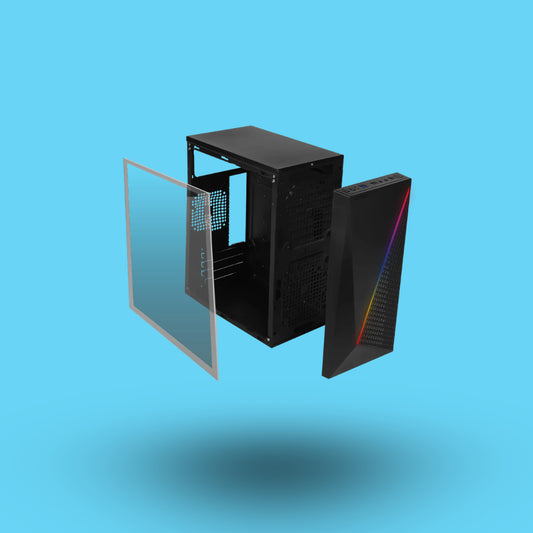 GABINETE KIOTO ACTECK RGB COMPACT MICRO TOWER MICRO ATX Y MINI ITX ACRILICO USB 3.0 FUENTE 500W (AC-933070)