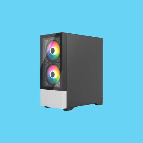GABINETE BALAM RUSH NITROX CRYSTAL 5500 CBW MIDI-TOWER MICRO-ATX/MINI-ITX USB 2.0/3.0 SIN FUENTE 3 VENTILADORES INSTALADOS NEGRO/BLANCO (BR-938921)