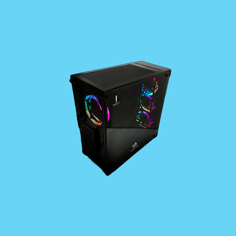 GABINETE REDRAGON WHEELJACK GC606 GAMER ATX ACERO PLATICO Y VIDRIO TEMPLADO 3VENTILADORES SIN FUENTE NEGRO(GC-606BK-3RGB)
