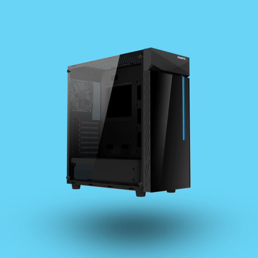 GABINETE GIGABYTE C200G MEDIA TORRE SIN FUENTE 1VENTILADOR NEGRO(GB-C200G)
