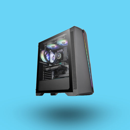 GABINETE THERMALTAKE H350 TG RGB CON VENTANA MEDIA TORRE ATX SIN FUENTE NEGRO (CA-1R9-00M1WN-00)