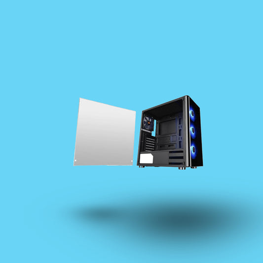 GABINETE THERMALTAKE TG V200 RGB MEDIA TORRE SIN FUENTE 4 VENTILADORES NEGRO (CA-1K8-00M1WN-01)