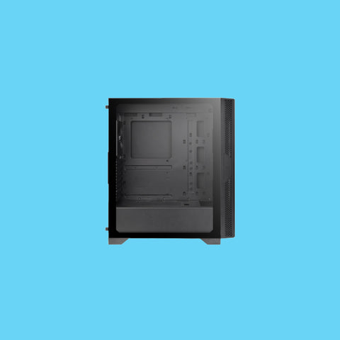 GABINETE THERMALTAKE VERSA T25 CON VENTANA RGB MEDIA TORRE ATX MICRO SIN FUENTE VENTILADOR RGB NEGRO (CA-1R5-00M1WN-00)