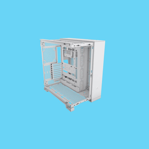 GABINETE CORSAIR 6500D AIRFLOW BLANCO SEMITORRE 2 CAMARAS ATX CRISTAL TEMPLADO GAMER (CC-9011260-WW)
