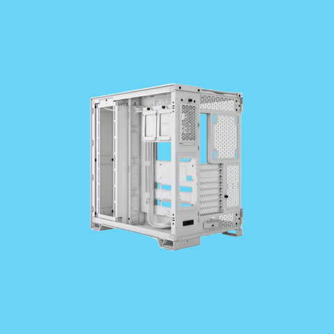 GABINETE CORSAIR 6500D AIRFLOW BLANCO SEMITORRE 2 CAMARAS ATX CRISTAL TEMPLADO GAMER (CC-9011260-WW)