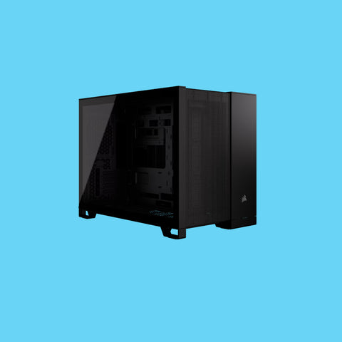 GABINETE CORSAIR 2500D AIRFLOW NEGRO SEMITORRE 2 CAMARAS MATX MITX CRISTALTEMPLADO GAMER (CC-9011263-WW)