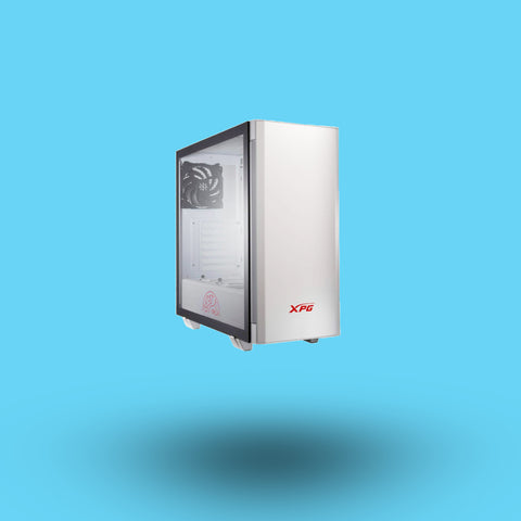 GABINETE GAMER ADATA XPG MEDIA TORRE VIDRIO TEMPLADO MINI ITX MICRO ATX ATX BLANCO (INVADER-WHCWW)