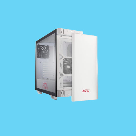 GABINETE GAMER ADATA XPG MEDIA TORRE VIDRIO TEMPLADO MINI ITX MICRO ATX ATX BLANCO (INVADER-WHCWW)