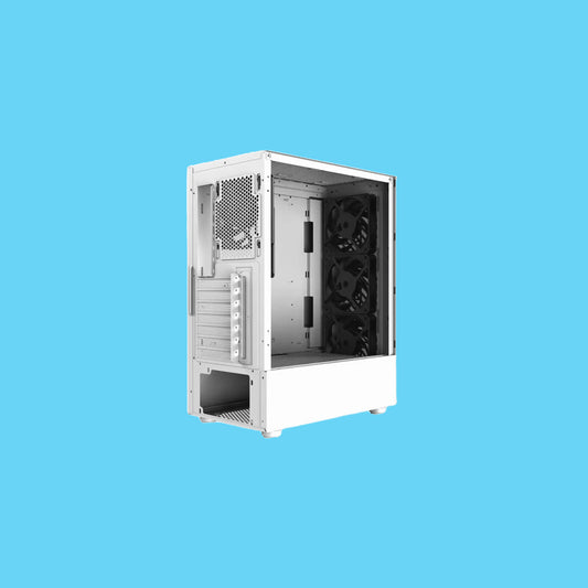 GABINETE GAMER ADATA XPG VALOR AIR MEDIA TORRE ATX VIDRIO TEMPLADO X2 USB 3.2 SIN FUENTE 4FAN BLANCO (VALORAIRMT-WHCWW)