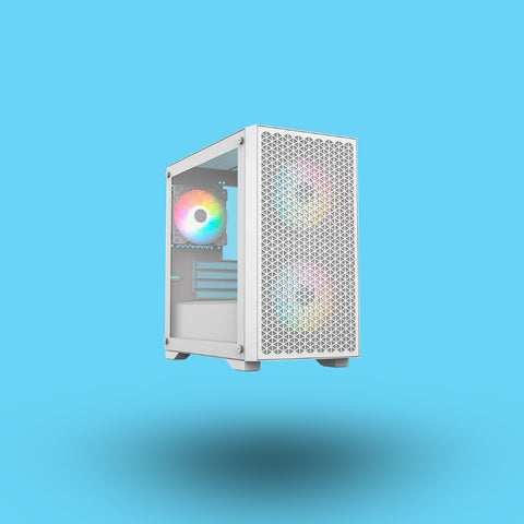 GABINETE BALAM RUSH CARBONO AIRCOOL 4000A MINI-TOWER MICRO-ATX/MINI-ITX USB 2.3.0 SIN FUENTE 3 VENTILADORES ARGB INSTALADOS BLANCO (BR-938860)