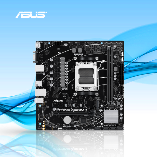 TARJETA MADRE ASUS PRIME A620M-K SOCKET AM5 MICRO-ATX AMD A620 HDMI UP TO 96GB DDR5 (PRIME A620M-K)