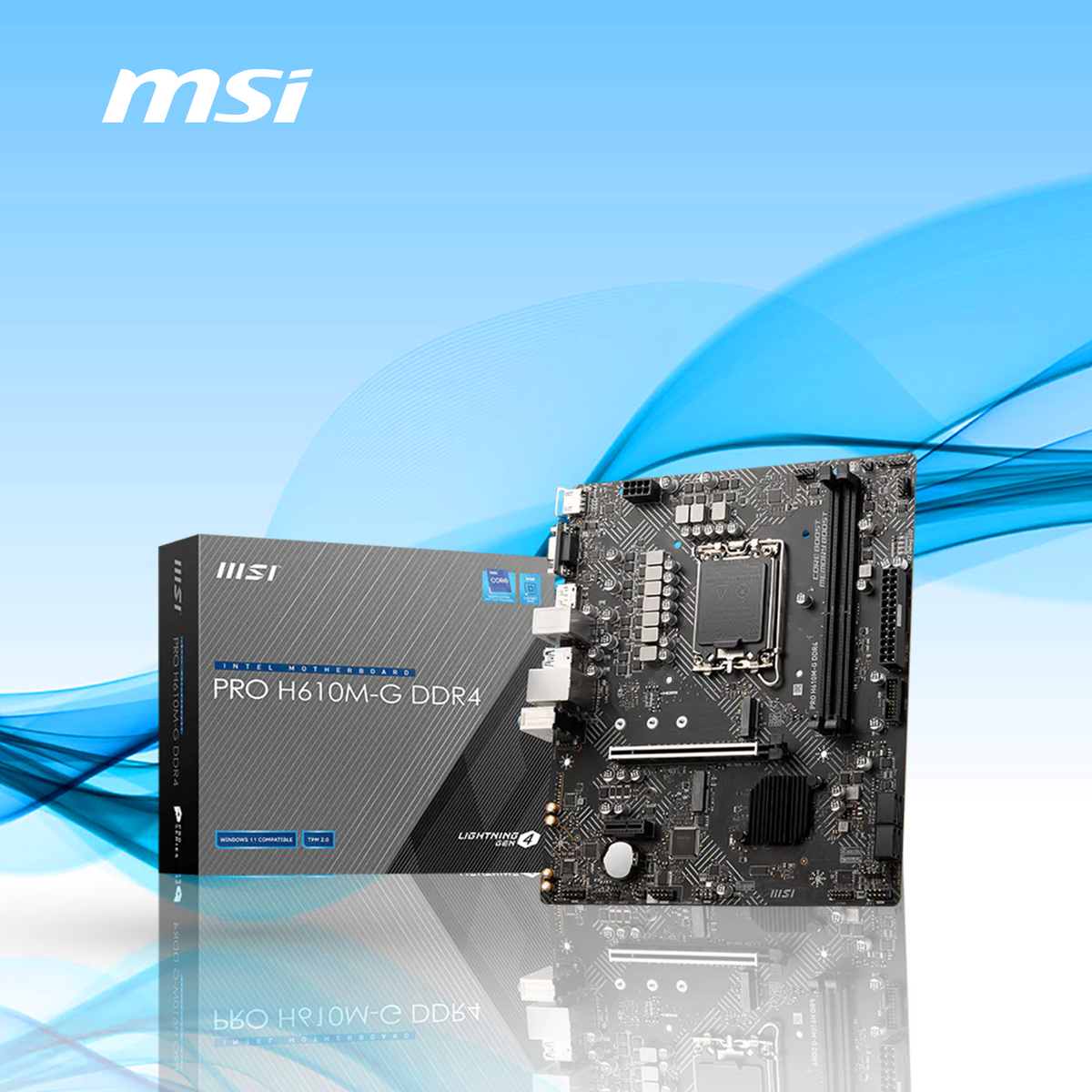 TARJETA MADRE MSI PRO H610M-G DDR5 LGA 1700 HDMI VGA (PRO H610M-G)