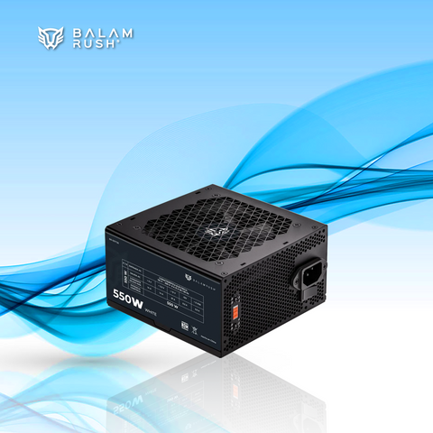 FUENTE DE PODER BALAM RUSH PULSAR 550PR 550W 80 PLUS WHITE 20+4 PIN ATX NEGRO (BR-937726)