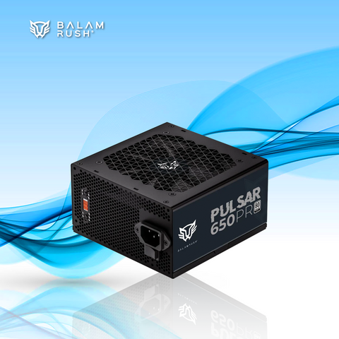 FUENTE DE PODER BALAM RUSH PULSAR 650PR 80 PLUS WHITE 650W 20+4 PIN ATX NEGRO(BR-937719)