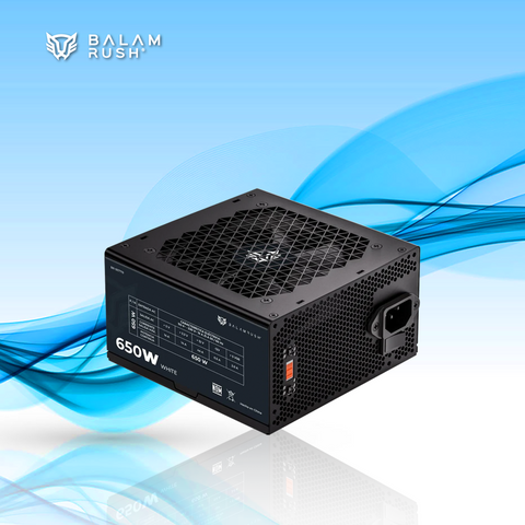 FUENTE DE PODER BALAM RUSH PULSAR 650PR 80 PLUS WHITE 650W 20+4 PIN ATX NEGRO(BR-937719)