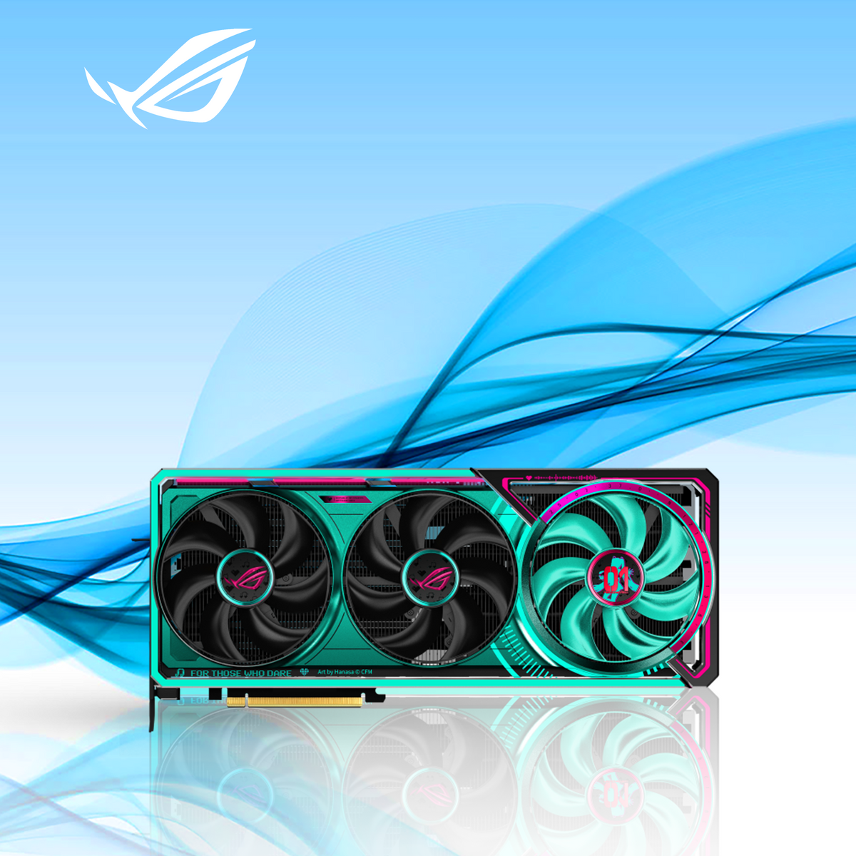 TARJETA DE VIDEO ASUS ROG ASTRAL RTX5080 O16G GDDR7 EDICION HATSUNE MIKU PCIE 5.0 16GB DDR7 HDMI DISPLAYPORT (ROG-ASTRAL-RTX5080-O16G-MIKU-W)