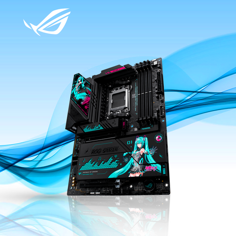 TARJETA MADRE ASUS ROG STRIX X870E-H GAMING WIFI7 EDICION HATSUNE MIKU AM5 DDR5 HDMI USB (ROG STRIX X870E-H GAMING MIKU)