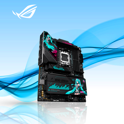 TARJETA MADRE ASUS ROG STRIX X870E-H GAMING WIFI7 EDICION HATSUNE MIKU AM5 DDR5 HDMI USB (ROG STRIX X870E-H GAMING MIKU)