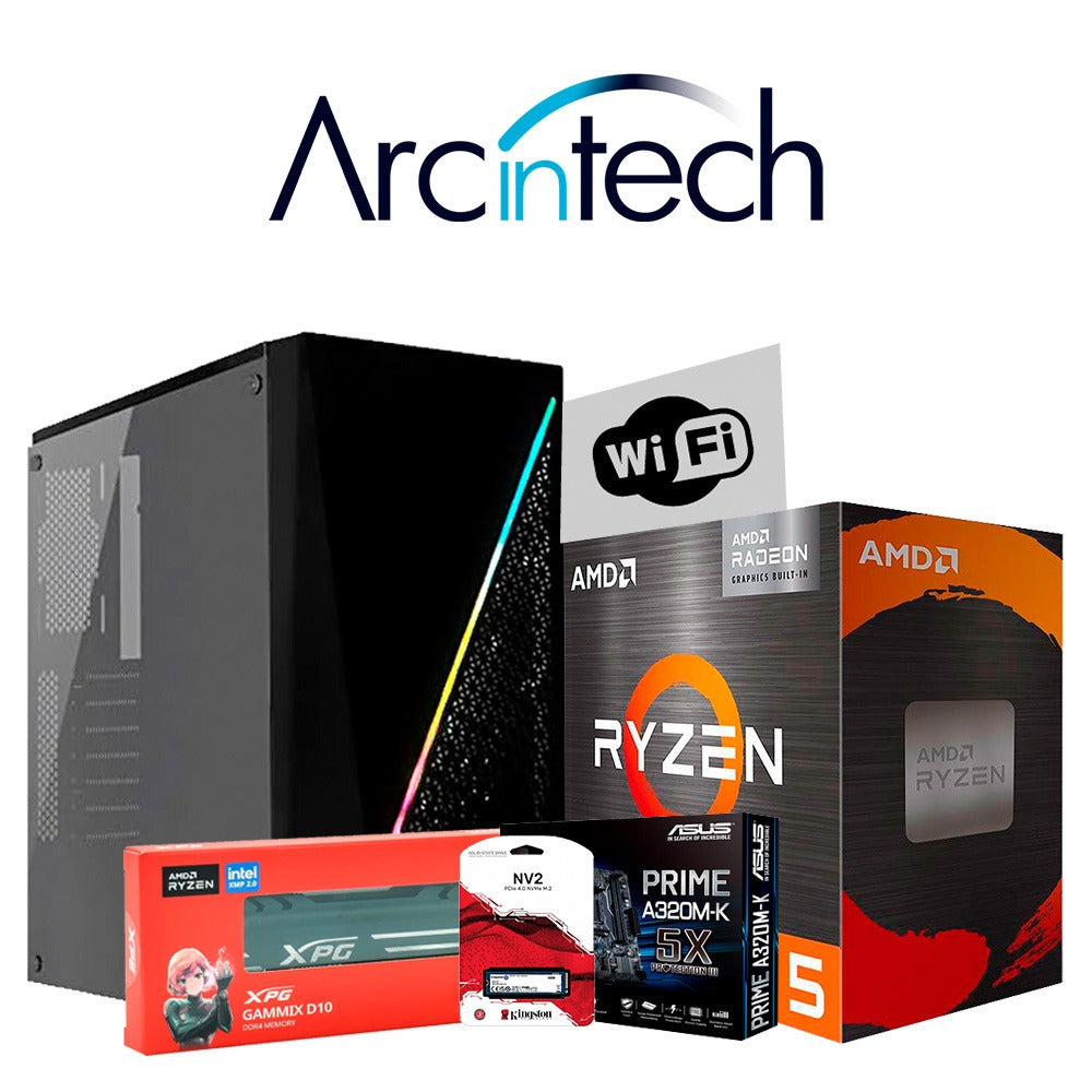 Pc Gamer Arcintech Ryzen 5 4600G 16GB SSD M.2 1TB Wifi