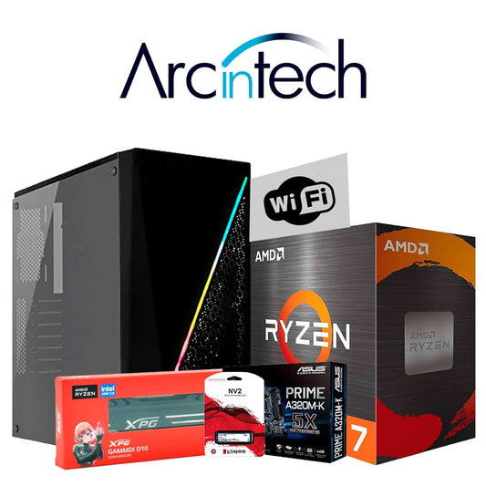 PC Gamer AMD Ryzen 7 5700G Memoria 16GB SSD M.2 1TB Wifi