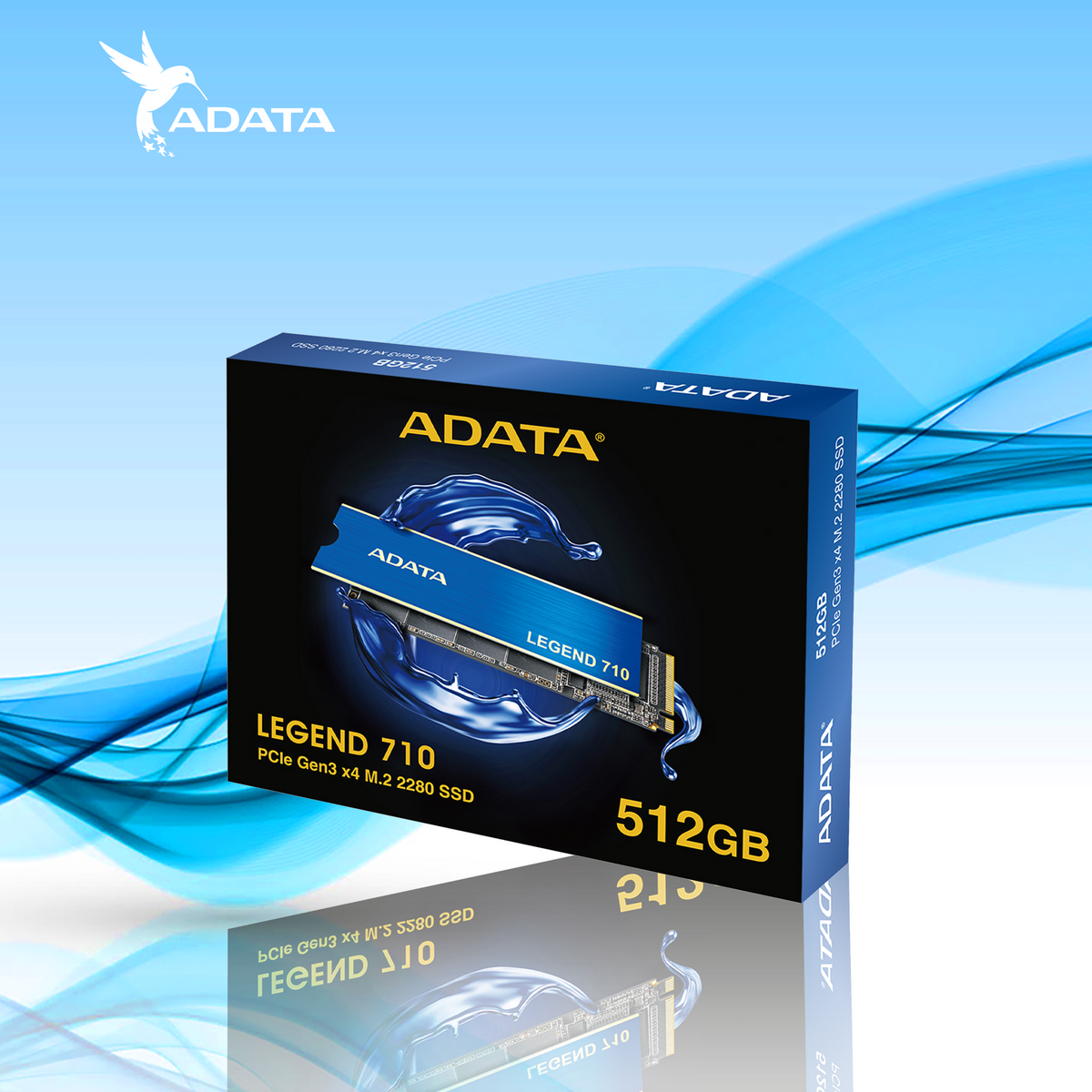 UNIDAD DE ESTADO SOLIDO ADATA LEGEND 710 NVME SSD M.2 1TB PCI EXPRESS 3.0 (ALEG-710-1TCS)