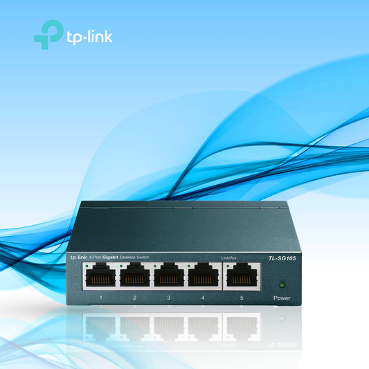 SWITCH TP-LINK TL-SG105 5 PUERTOS RJ45 DE 10/100/1000M CON QOS (TL-SG105)