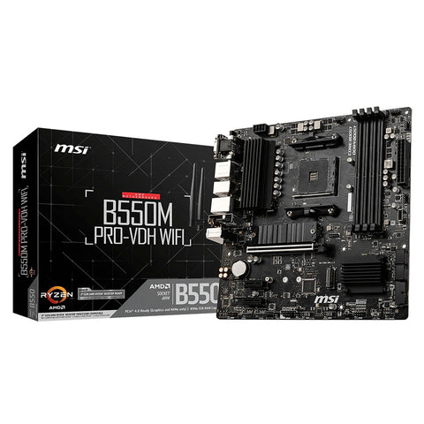 TARJETA MADRE MSI B550M PRO-VDH SOC AM4 MATX HDMI 4-DDR4 VGA 2-M-2 PCIE (B550M PRO-VDH)