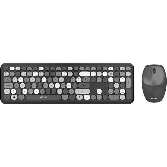 KIT TECLADO Y MO CREATOR CHIC COLORS MK475 INALAMBRICOS USB NEGRO (AC-935166)