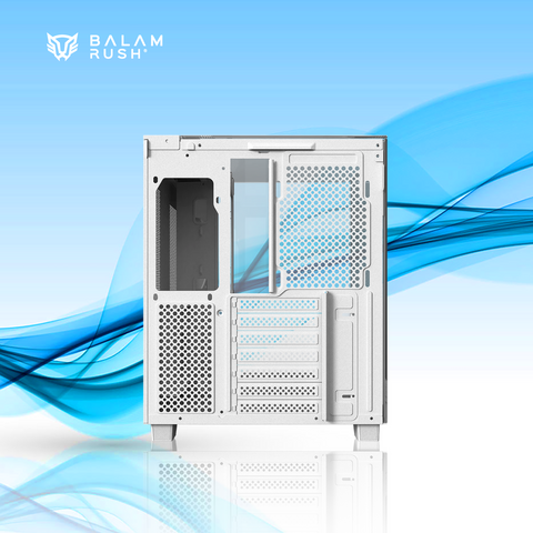 GABINETE BALAM RUSH TANK EXPERT CURVE 6800 MIDI-TOWER ATX/MICRO-ATX/MINI-ITX USB 2.0/3.0 SIN FUENTE 3 VENTILADORES INSTALADOS BLANCO (BR-941587)