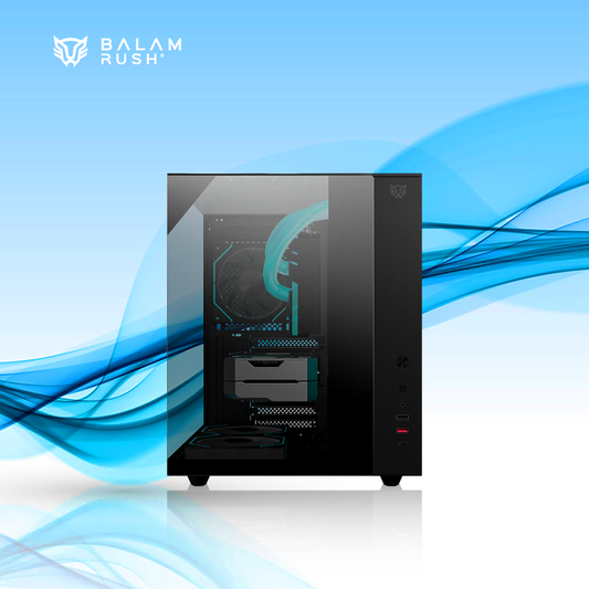 GABINETE BALAM RUSH TANK MAJESTIC 6600 MIDI-TOWER ATX/MICRO-ATX/MINI-ITX USB 2.0/3.0 SIN FUENTE 1 VENTILADOR INSTALADO BLANCO (BR-941532)