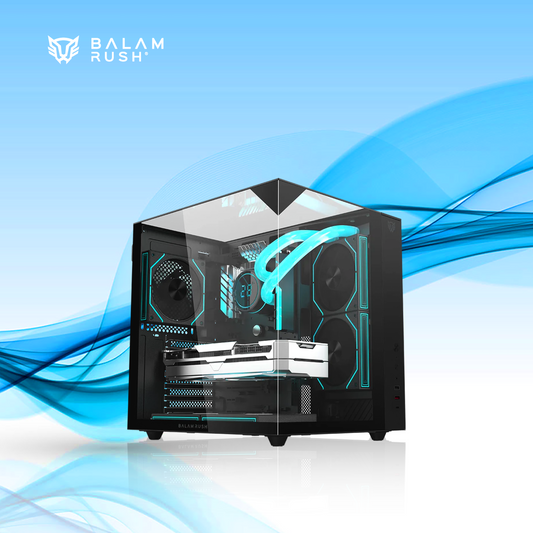 GABINETE BALAM RUSH TANK MAJESTIC 6600 MIDI-TOWER ATX/MICRO-ATX/MINI-ITX USB 2.0/3.0 SIN FUENTE 1 VENTILADOR INSTALADO BLANCO (BR-941532)