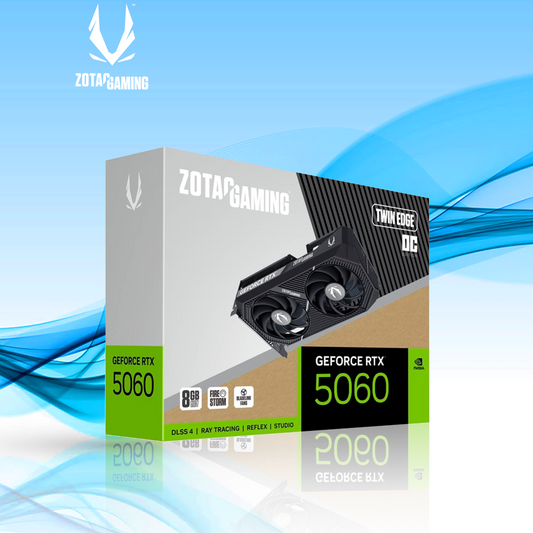 TARJETA DE VIDEO ZOTAC NVIDIA GEFORCE RTX 5060 TWIN EDGE OC 8GB 128-BIT GDDR7 PCI EXPRESS X8 5.0 (ZT-B50600H-10M)