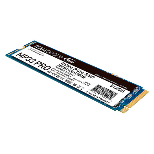 UNIDAD DE ESTADO SOLIDO SSD INTERNO TEAMGROUP MP33 PRO 512GB M.2 NVME (TM8FPD512G0C101)