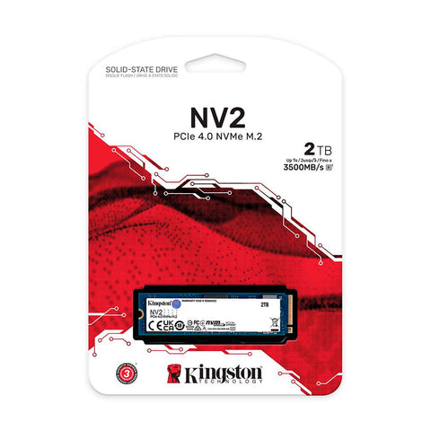 UNIDAD DE ESTADO SOLIDO SSD KINGSTON 2TB M.2 NV2 2280 NVME 3500MBS (SNV2S/2000G)