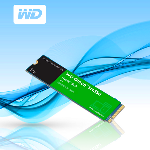 UNIDAD DE ESTADO SOLIDO SSD WD GREEN SN350 NVME M.2 1TB 1850 MB/S ESCRITURA 2400 MB/S LECTURA PCI EXPRESS 3.0 (WDS100T2G0C)