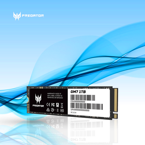 UNIDAD DE ESTADO SOLIDO ACER GM7 NVME SSD M.2 1TB 6300 MB/S ESCRITURA 7200 MB/S LECTURA PCI EXPRESS 4.0 (BL.9BWWR.118)