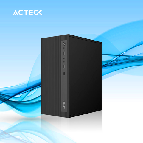 GABINETE ACTECK ZARETH GI210F, MID TOWER, MICRO-ATX, INCLUYE FUENTE DE PODER DE 500W. COLOR NEGRO (AC-943802)