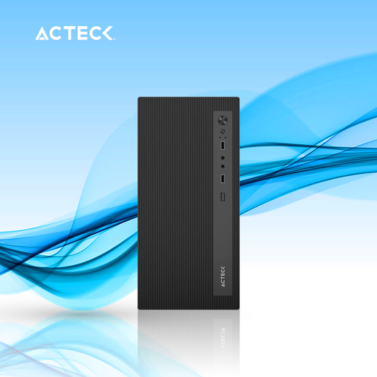 GABINETE ACTECK ZARETH GI210F, MID TOWER, MICRO-ATX, INCLUYE FUENTE DE PODER DE 500W. COLOR NEGRO (AC-943802)