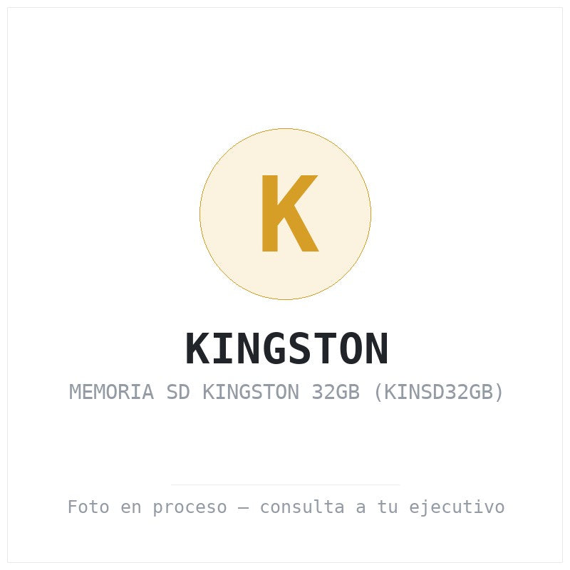 Memoria Sd Kingston 32GB