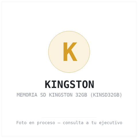 Memoria Sd Kingston 32GB