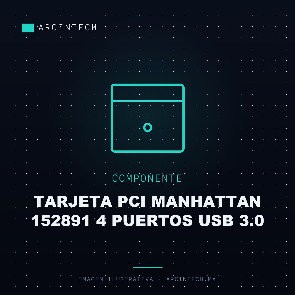 Tarjeta PCI Manhattan 152891 4 Puertos USB 3.0