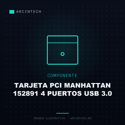 Tarjeta PCI Manhattan 152891 4 Puertos USB 3.0