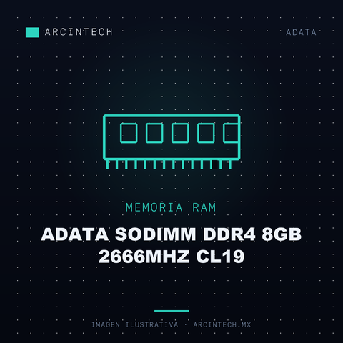 Memoria RAM Adata Sodimm DDR4 8GB 2666MHz CL19