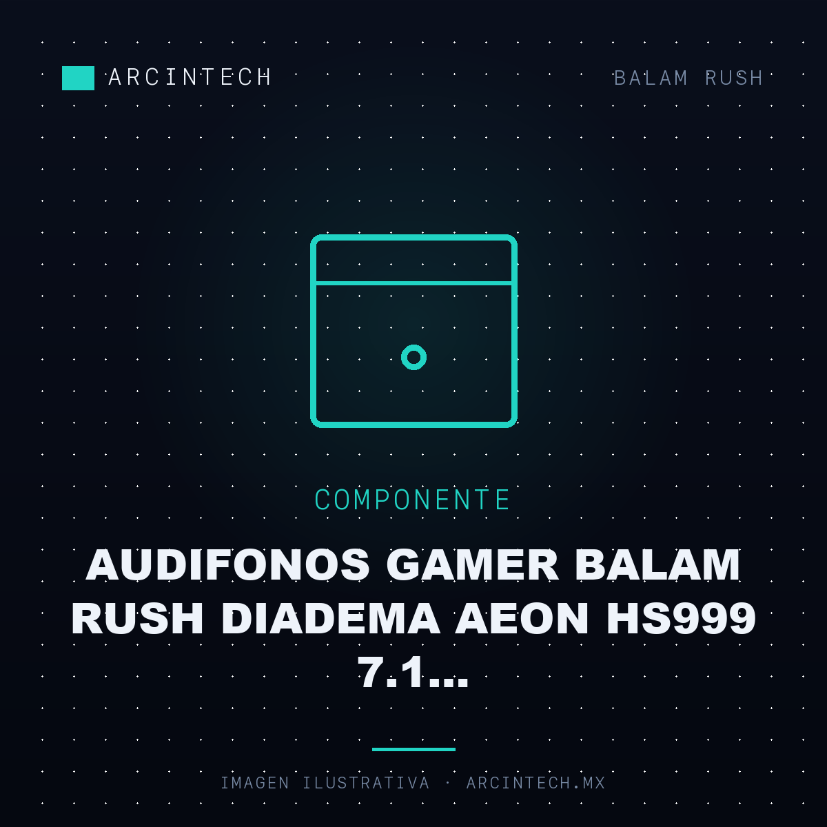 Audifonos Gamer Balam Rush Diadema Aeon HS999 7.1 Alambrico/inalambrico Bluetooth Blanco
