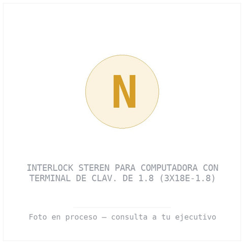 Interlock Steren para Computadora con Terminal de Clav. de 1.8