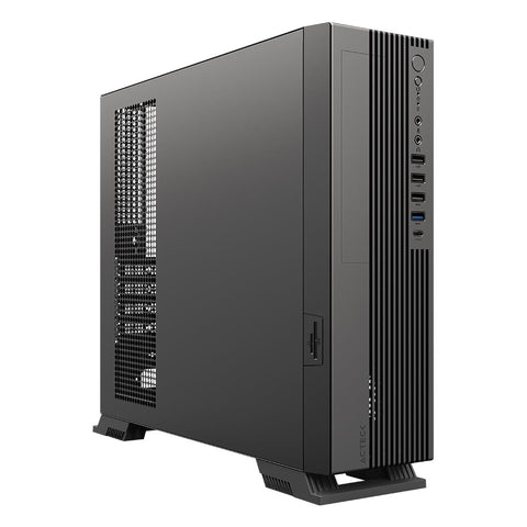 Gabinete Acteck Onex GS455 Slim Mini-tower Micro-atx/mini-itx USB 2.0/3.0 Fuente de 500W 1 Ventilador Instalado Negro (AC-94307