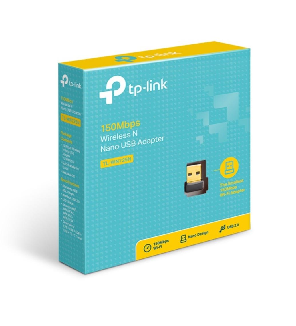 ADAPTADOR DE RED TP-LINK TL-WN725N 150MBPS INALAMBRICO USB  NANO (TL-WN725N)